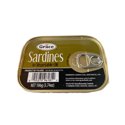 Grace Sardines in vegetable Oil 3.74oz
