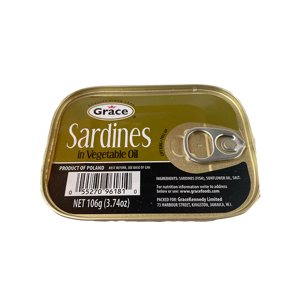 Grace Sardines in vegetable Oil 3.74oz
