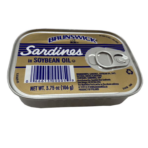 Brunswick Sardines in Soybean Oil (3.75 OZ) - M&D Jamaican Delights