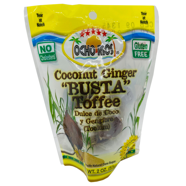 Coconut Ginger BUSTA Toffee (2 OZ) - M&D Jamaican Delights