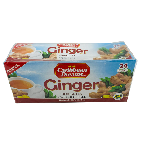Caribbean Dreams Ginger Herbal Tea (1.34 OZ) - M&D Jamaican Delights