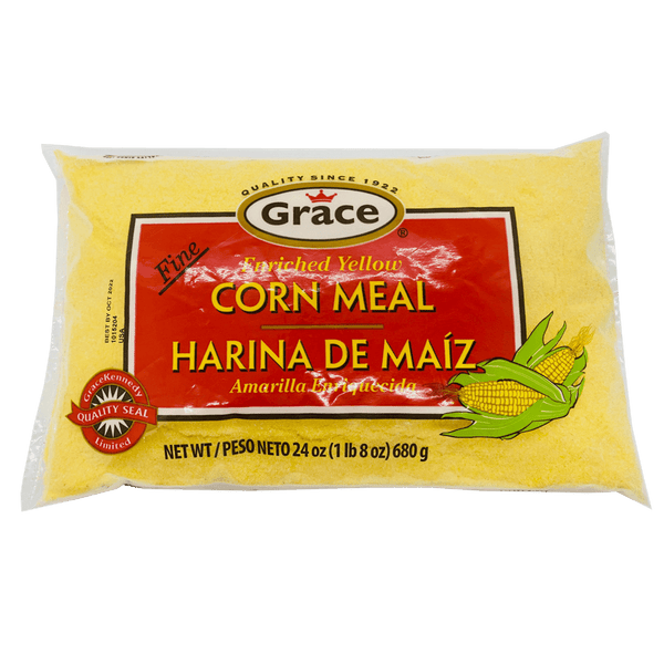 Grace Fine Enriched Yellow Corn Meal (24 OZ) - M&D Jamaican Delights
