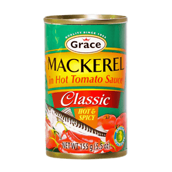 Grace Mackerel in Tomato Sauce Classic, Hot & Spicy (5.5 OZ)