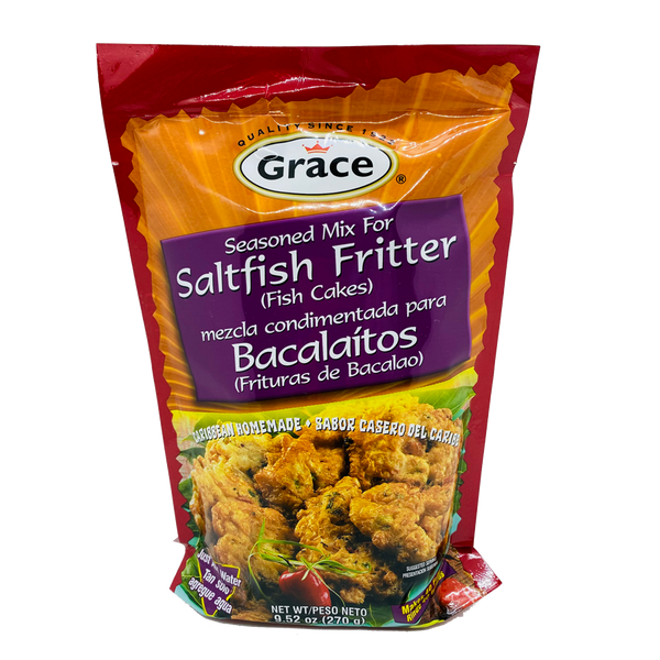 Grace Seasoned Mix for Saltfish Fritter (Fish Cakes) (9.52 OZ) - M&D Jamaican Delights