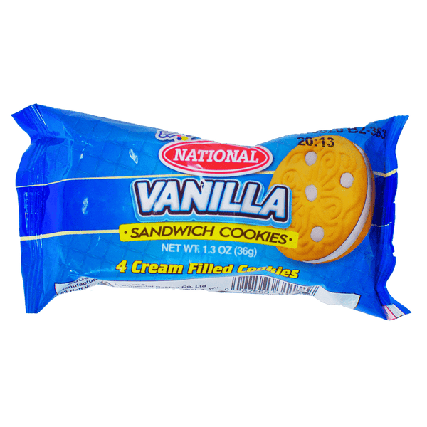 National Vanilla Sandwich Cookies (1.3 OZ) - M&D Jamaican Delights